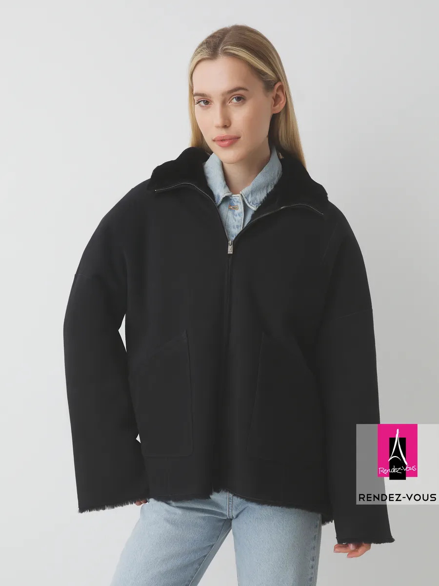 Дубленка зимняя натуральная замша дубльфас Ironed